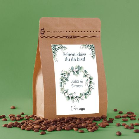 Einzigartiges Geschenk mit Kaffee, Bild Personalisiert und Text